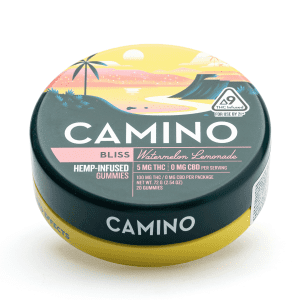 Camino Delta 9 THC Bliss Gummies - Watermelon Lemonade - Tin Front