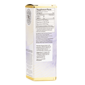 Mellow Fellow Wellness Tincture - Rest Blend - Mint (1500 mg Total Cannabinoids) - Box Back