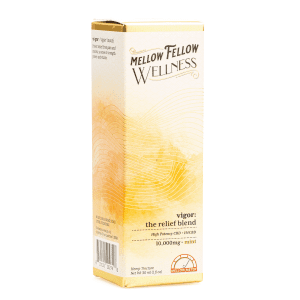 Mellow Fellow Wellness Tincture - Relief Blend - Mint (10000 mg Total Cannabinoids) - Box Front