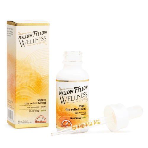 Mellow Fellow Wellness Tincture - Relief Blend - Mint (10000 mg Total Cannabinoids) - Combo