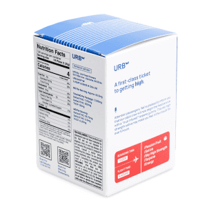 Urb Red Eye Skybites - Passion Fruit Mango (7500 mg Total Cannabinoids) - Box Back