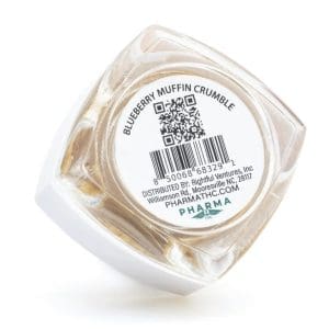 PharmaTHC THCa Crumble - Blueberry Muffin (2 grams) - Jar Back