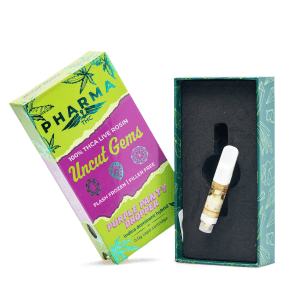 PharmaTHC Uncut Gems THCa Live Rosin Vape Cartridge - Purple Panty Dropper (.5 gram) - Combo