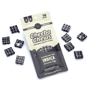 Cheeba Chews Delta 9 Chocolate Taffy - Indica (100 mg Delta 9 THC Total) - Combo