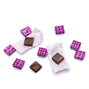 Cheeba Chews Delta 9 and CBN Chocolate Taffy - Sleepy Chew (50 mg Total Cannabinoids) - pile