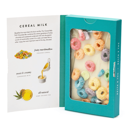 DeVINE Naturals Delta 8 and Delta 9 THC Cannabis Confections Chocolate Bar - Cereal Milk - combo