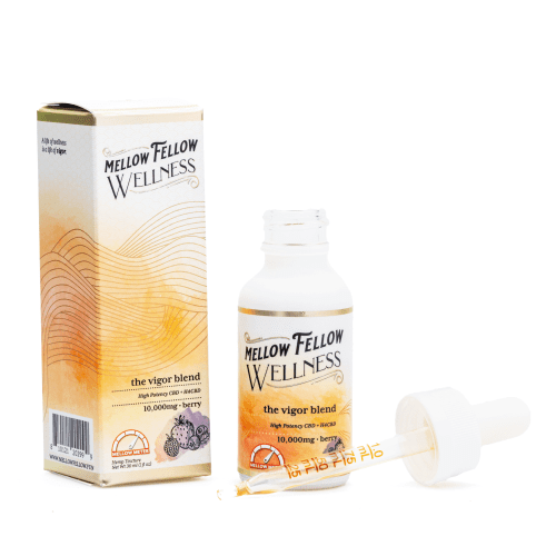 Mellow Fellow Wellness Tincture - Relief Blend - Berry - (10000 mg Total Cannabinoids) - combo