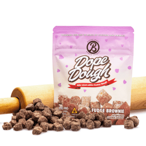 Baked Bags Delta 9 THC Dope Dough - Fudge Brownie (200 mg Total Delta 9 THC) - combo