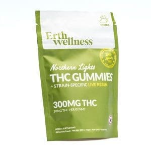 Erth Wellness THC Live Resin Gummies - Northern Lights - Bag Front