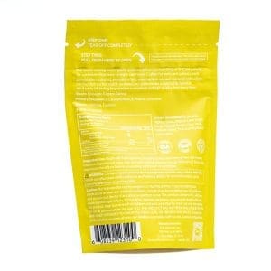Erth Wellness THC Live Resin Gummies - Pineapple Express - Bag Back