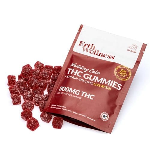 Erth Wellness THC Live Resin Gummies - Wedding Cake - Combo
