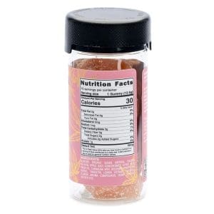 PharmaTHC Delta 9 THC All Natural Gummies - Pink Lemonade - Jar Back