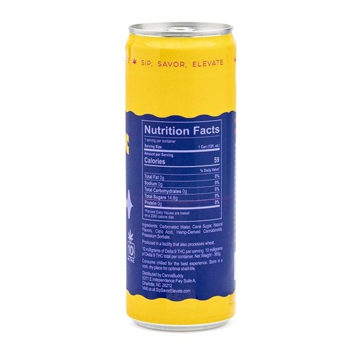 CannaBuddy Delta 9 THC Seltzer 6 Pack - Harmonic Zest - Image 4