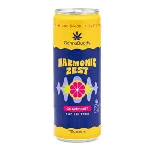CannaBuddy Delta 9 THC Seltzer 6 Pack - Harmonic Zest - Image 3
