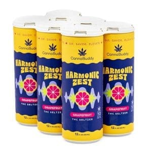 CannaBuddy Delta 9 THC Seltzer 6 Pack - Harmonic Zest - Image 2