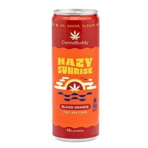 CannaBuddy Delta 9 THC Seltzer 6 Pack - Hazy Sunrise - Can Front.jpg