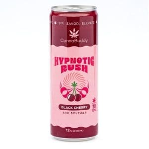 CannaBuddy Delta 9 THC Seltzer 6 Pack - Hypnotic Rush - Can Front