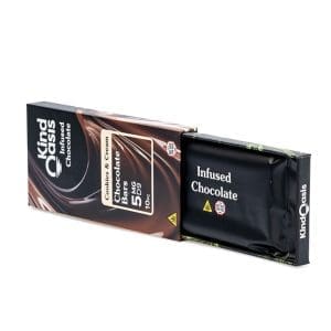 Kind Oasis Delta 9 THC Cookies & Cream Chocolate Bar - Box Open.jpg