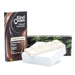 Kind Oasis Delta 9 THC Cookies & Cream Chocolate Bar - Combo.jpg