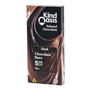 Kind Oasis Delta 9 THC Dark Chocolate Bar - Box Front.jpg
