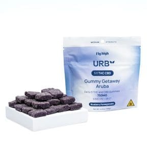 Urb Delta 9 and CBD Gummies - Blueberry Pomegranate - Combo