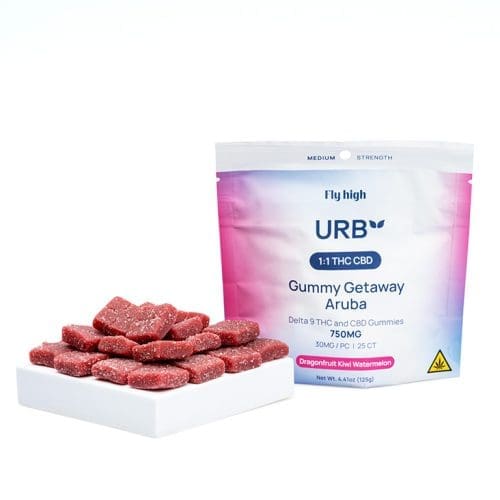 Urb Delta 9 and CBD Gummies - Dragonfruit Kiwi Watermelon - Combo