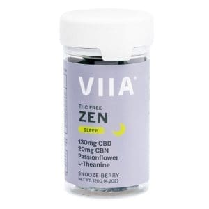VIIA CBD and CBN Zen Sleep Gummies - THC Free - Jar Front