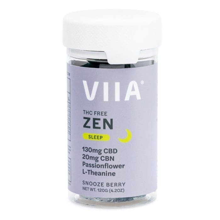 VIIA CBD and CBN Zen Sleep Gummies - THC Free - Jar Front
