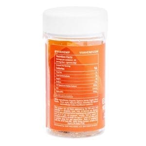 VIIA Delta 9 CBD CBG Elevate Focus Gummies - 10 mg THC - Jar Back