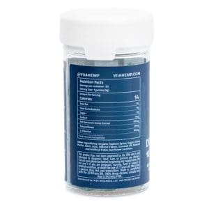 VIIA Delta 9 CBD CBN Dreams Sleep Gummies - 10 mg THC - Jar Back