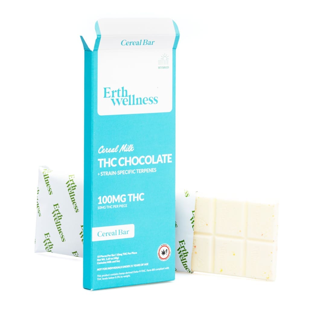 Erth Wellness Delta 9 THC Live Resin Chocolate Bar - Cereal Milk Hybrid - combo