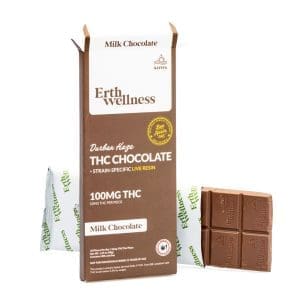 Erth Wellness Delta 9 THC Live Resin Chocolate Bar - Durban Haze Sativa - combo