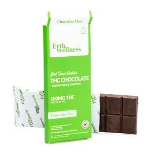 Erth Wellness Delta 9 THC Live Resin Chocolate Bar - Girl Scout Cookies Indica - combo