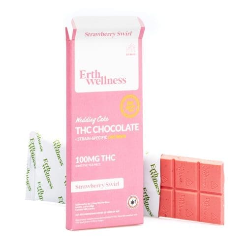 Erth Wellness Delta 9 THC Live Resin Chocolate Bar - Wedding Cake Hybrid - combo