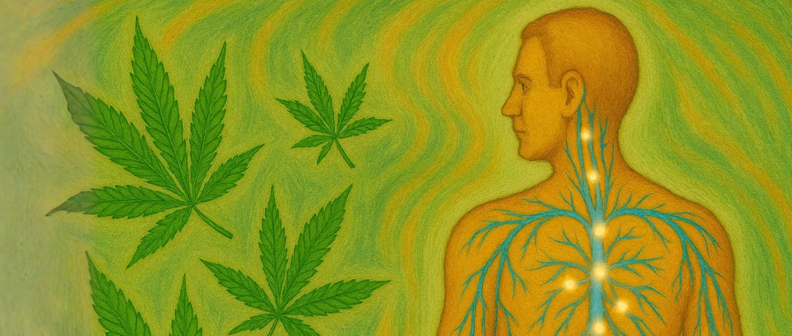 Endocannabinoid System Image of the Endocannabinoid System visualized as artwork