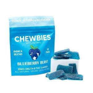 Chewbies Delta 9 THC Gummies - Blueberry Burst Indica - combo