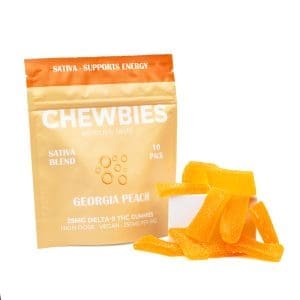 Chewbies Delta 9 THC Gummies - Georgia Peach Sativa - combo