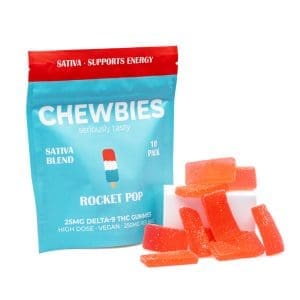 Chewbies Delta 9 THC Gummies - Rocket Pop Sativa - COMBO
