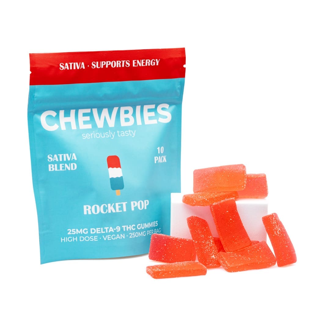Chewbies Delta 9 THC Gummies - Rocket Pop Sativa - COMBO