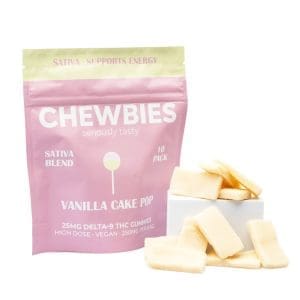 Chewbies Delta 9 THC Gummies - Vanilla Cake Pop Sativa - combo