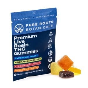 Pure Roots Botanicals THC Live Rosin Gummies - Variety 4-Pack - combo