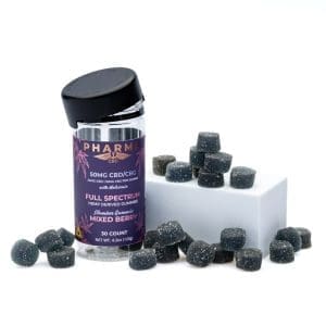 PharmaCBD Full Spectrum CBD and CBG Slumber Gummies - Mixed Berry - combo